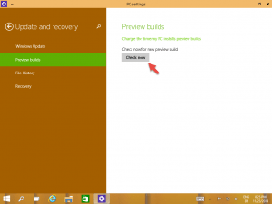 Windows 10 Preview build check