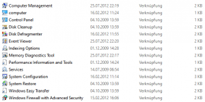 Windows Shortcuts auf den Desktop