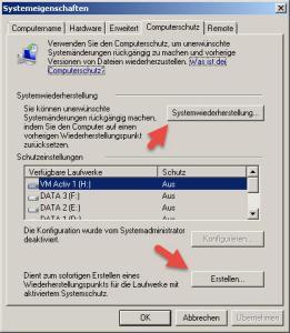Systemwiederherstellung