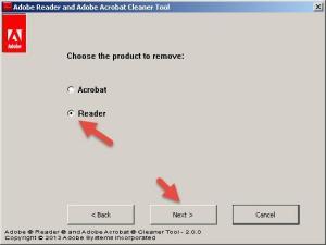 AcroCleaner 9.x 10.x - Adobe Acrobat und den Adobe Reader deinstallieren 3 AcroCleaner Adobe Reader