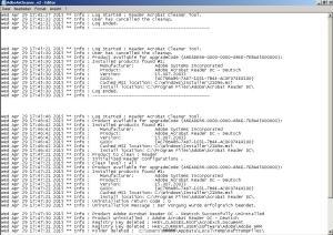 AcroCleaner 9.x 10.x - Adobe Acrobat und den Adobe Reader deinstallieren 7 AcroCleaner Logs