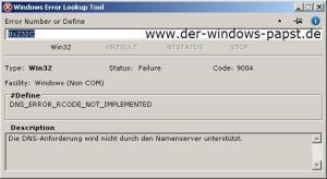 Windows Error Lookup Tool