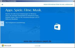 Windows 10 kostenloses Upgrade Reservierung Benachrichtigung 7 Windows 10 Apps Spiele Filme Musik