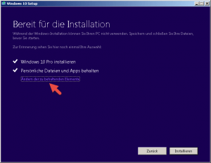Windows 10 Upgrade mit Media Creation Tool USB Stick 8 Windows 10 bereit für die Installation