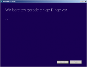 Windows 10 Upgrade mit Media Creation Tool USB Stick 4 Windows 10 wir bereiten gerade einige Dinge vor