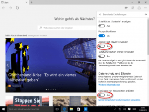 Windows Datenschutz Edge Flash