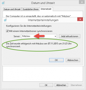 Fritz Box NTP Server