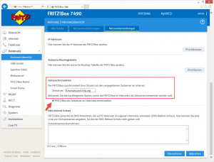 Fritz! Box als Zeitserver einsetzen