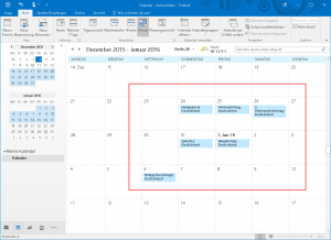 Feiertage in Outlook anzeigen 2015