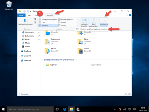 Windows 10 Explorer Ansicht Optionen