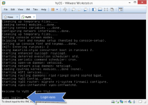 VyOS Linux Router installieren und konfigurieren 2 vyos Login
