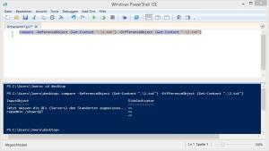 Powershell compare