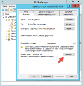 DNS Alterung pro Zone
