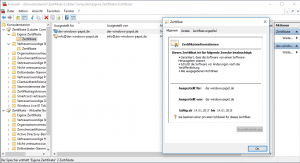 Windows 10 - Powershell 5 löst makecert.exe ab 3 Windows 10 Self Signed Certificate Trust