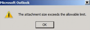 Outlook - Attachment Size Limit 2 maximum attachment size