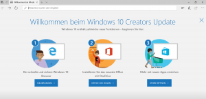 Willkommen bei Microsoft Creators Update