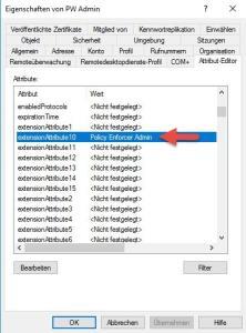 Attribute Wert verschoben