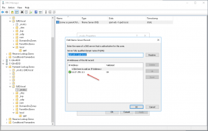 unavailable Missing glue A record