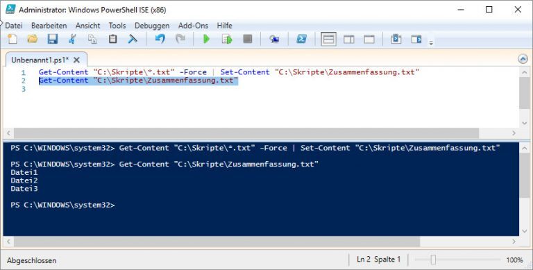 Powershell In Txt Schreiben – Ausgabe in Windows PowerShell schreiben ...