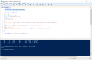 Prozess Priorität ermitteln