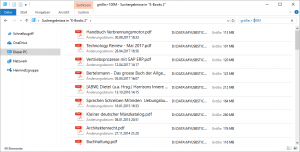 Windows Dateisuche größer als 100