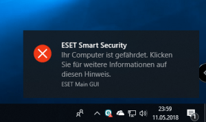 Benachrichtigung Windows 10