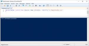 Powershell Export Ordner Struktur Powershell Export Ordner Struktur
