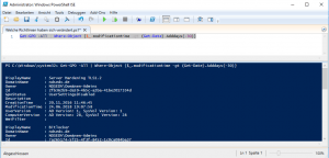 Alle Gruppenrichtlinien anzeigen die in den letzten 30 Tagen verändert wurden