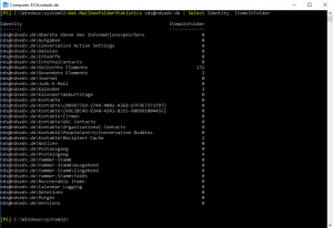 Exchange wie löscht man den Inhalt einer Mailbox 2 Mailbox Current Items before deletion