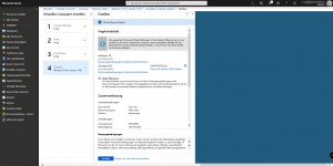 Microsoft Azure Bereitstellung einer virtuellen Maschine