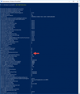 Powershell Windows Defender PUA Protection enable Powershell Windows Defender PUA Protection enable