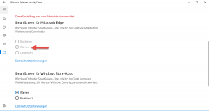 SmartScreen für Edge aktivieren SmartScreen für Edge aktivieren
