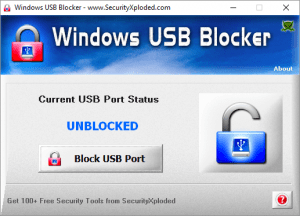 Windows USB Blocker unblocked