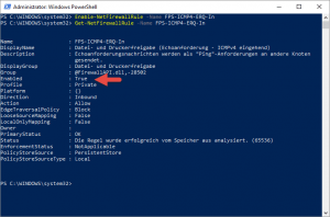 Powershell Check ICMPv4 Firewall