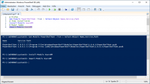 Load Powershell Modul AzureRM