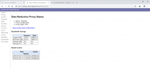 Chrome Browser Bandwidth Savings