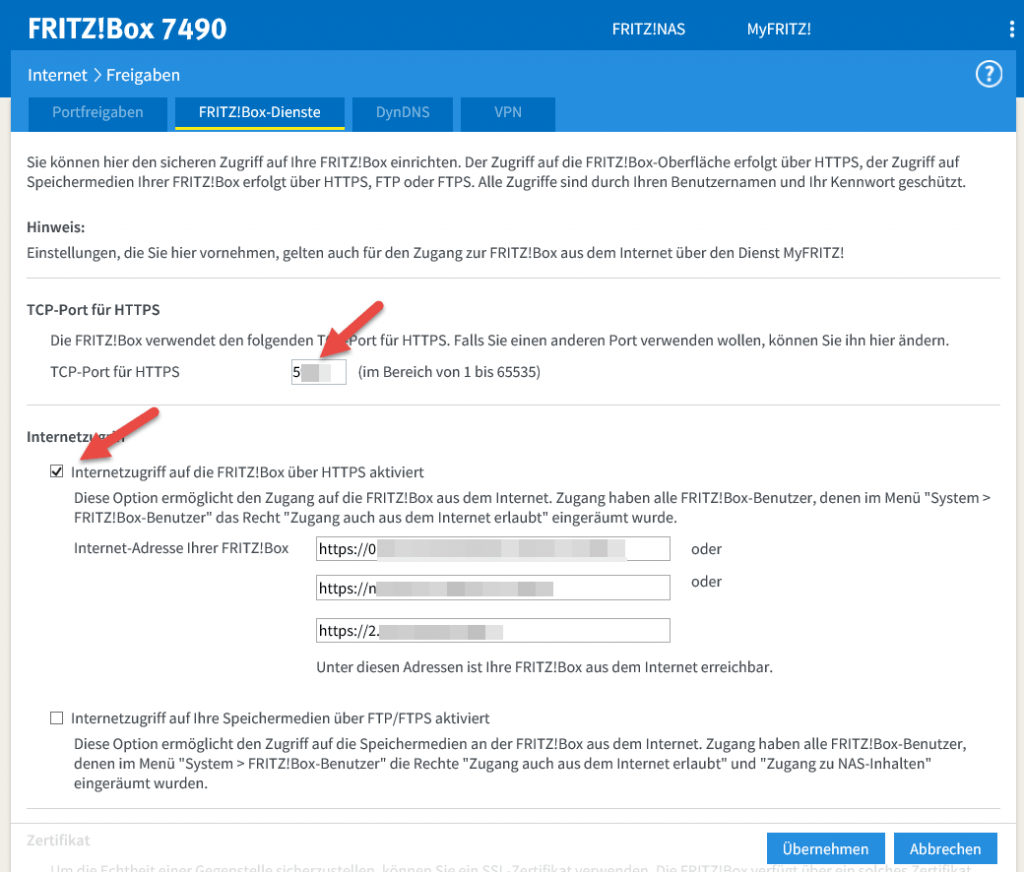 Synologie Zertifikat für Fritzbox Let`s Encrypt Der Windows Papst