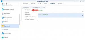 Sicherer Zugang zur Synology