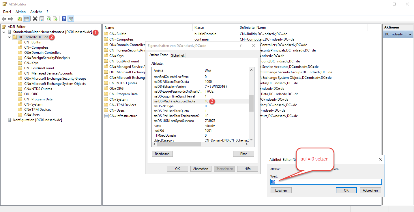 ms DS MachineAccountQuota