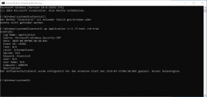 Windows Ereignisse und Protokolle managen