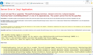 Server Error in ecp Application