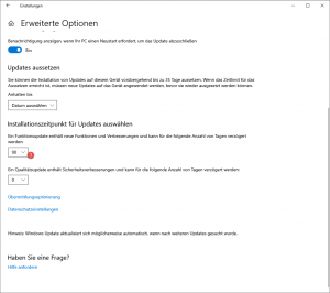 Windows 10 1909 verzögerte Installation Windows 10 1909 verzögerte Installation