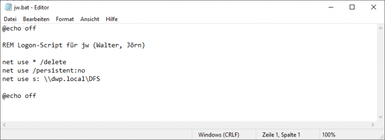 Windows Domain Login Script Example Logon Skript für alle Domain Benutzer erstellen - Der Windows Papst ...