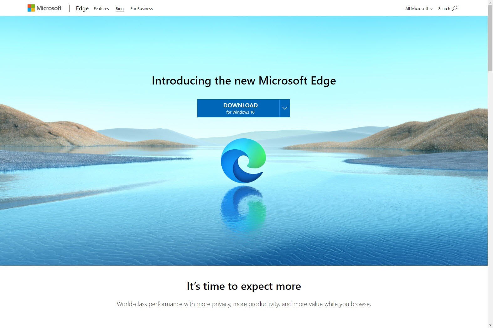 Microsoft Edge für Windows 10 steht zum Download bereit