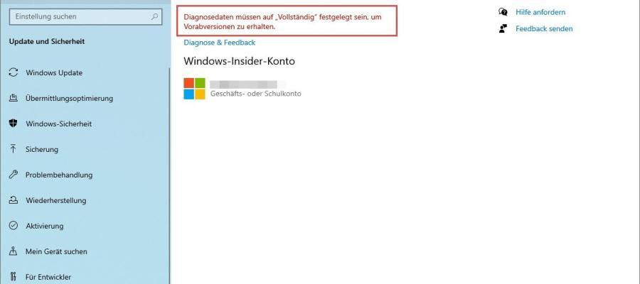 Windows 10 Vorabversion erhalten