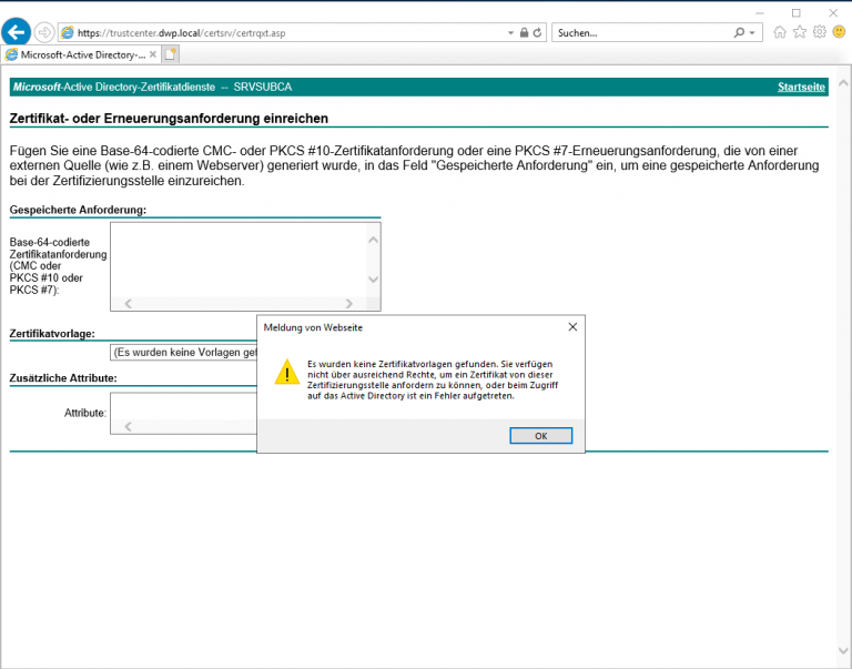 Windows 10 Installation Es Wurden Keine Gerätetreiber Gefunden Es wurden keine Vorlagen gefunden CertSrv - Der Windows Papst - IT Blog