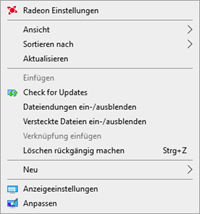 Windows Update Suche per Rechtsklick