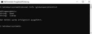 DNSCMD GlobalBlockList DNSCMD GlobalBlockList