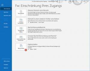 Eigenschaften einer E-Mail