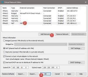 Der Dienst VMware NAT Service konnte nicht gestartet werden 2 VMWare Workstation Install NAT Adapter